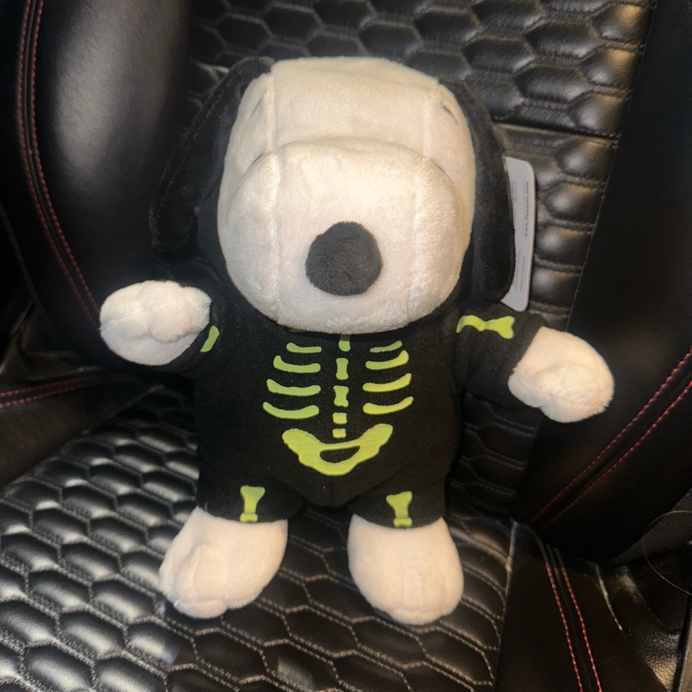 Peanuts Black and White Stuffed Animal Dog